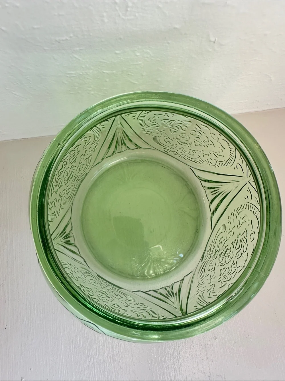 Vintage Hazel-Atlas Green Uranium Depression Glass 